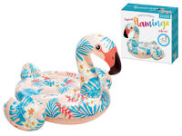 Матрас-плот надувной Тропический фламинго с ручками, 142x137x97 см, до 40 кг, 3+