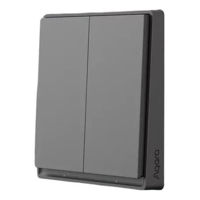 Выключатель электрический Aqara E1 - 2 клавиши -черный (WXKG17LM)