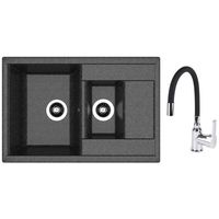 Мойка кухонная со смесителем Dr.Gans Astra 760K + SanDonna F 9995 negru
