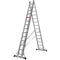 Лестница Cagsan TS205 трехсакционная, 3x9 ст, H=8.59m, макс.нагрузка150kg