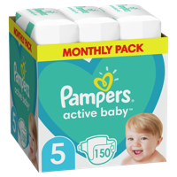Scutece Pampers Active Baby 5 (11-16 kg) 150 buc