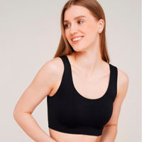 Топ бесшовный Tank Top Black S-M / L-XL