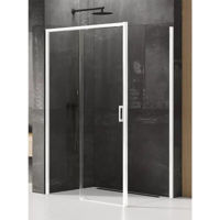 Душевая кабина New Trendy Prime White L Quadra100x80x200 Hinged D-0400A/D-0219B