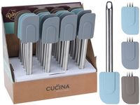 Lopatica pentru patiserie din silicon Cucina 26.5cm, maner metalic