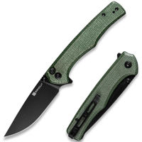 Нож походный Sencut S21012-3 Crowley, mâner Micarta verde, Button Lock