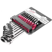 Ключ гаечный JTC JTC-3448 ключи комбинированные с трещоткой шарнирных 8-17 мм, 9 предметов