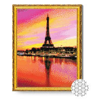 Картина по номерам Art Gallery GA81991 Mozaic cu diamante 40x50cm Paris la apus