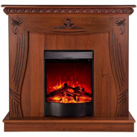 Șemineu electric ArtFlame Napoli & Corsica, 1035x1100x300 mm, Nuc inchis
