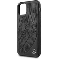 Husă pentru smartphone CG Mobile Mercedes Perforated Leather Back Cover for iPhone 11 Pro Black