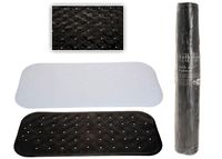 Коврик для ванны 36X76cm, черный/белый