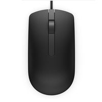 Mouse Dell MS116, Optical, 1000dpi, 3 buttons, Ambidextrous, Black, USB (Retail Box)