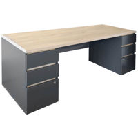 Masă de birou Deco Urban Double Box Incorporat 2000x680