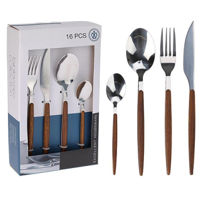 Набор столовых приборов Excellent Houseware 55084 tacamuri 16buc, inox, manere plastic