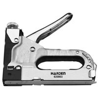 Степлер строительный Harden 620803 Capsator triplu 155mm (4-14, 10-12, 10-14mm) negru Pro