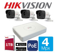 HIKVISION by HIWATCH POE 4 МЕГАПИКСЕЛИ IP 1TB
