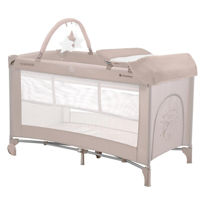 Манеж Kikka Boo 31003010129 Patut pliabil cu 2 niveluri So Gifted Plus Beige
