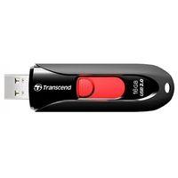 16GB USB2.0 Flash Drive Transcend "JetFlash  590", Black, Slider (R/W:18/6MB/s)