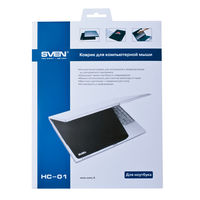 Mouse Pad SVEN HC-01-03, 300 × 225 × 1.5mm, UIltrasoft material, Rubberized non-slip base, Black