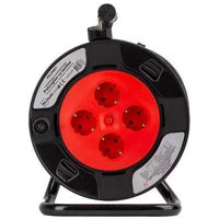 Удлинитель электрический Profmet 213010 с барабаном 1,5 мм/50 м, с заземлением и термозащитой