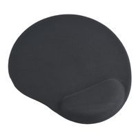 Mouse Pad Gembird MP-GEL-BK, 240 × 220 × 4mm, Cloth, Gel wrist support, Black