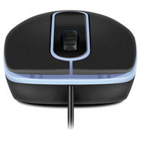 Mouse SVEN RX-90, Optical, 1000 dpi, 3 buttons, Ambidextrous, Black, USB