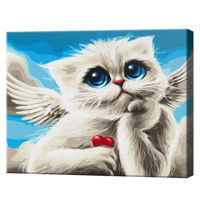 Tablou pe numere BrushMe BS53664 Pictura pe numere 40x50cm Eco Motan-cupidon