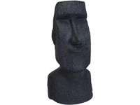 Статуя "Фигура Моаи" 78X38cm, керамика, черный