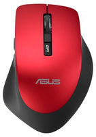 Wireless Mouse Asus WT425, Optical, 1000-1600 dpi, 6 buttons, Ergonomic, Silent, 1xAA, Red