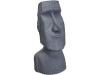 Статуя "Фигура Моаи" 78X38cm, керамика, серый