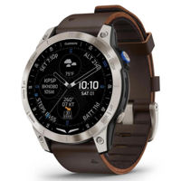 Смарт часы Garmin D2™ Mach 1, Aviator Smartwatch with Oxford Brown Leather Band (010-02582-55)