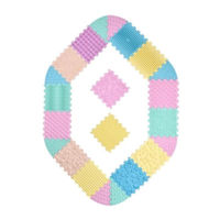 Коврик игровой Ortek 12903 Коврик-пазл ортопедический -массажный Набор 14+8 эл. Пастель Мега Микс