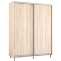 Dulap Mobildor-Lux Aron-S uși glisante din PAL (170x60x230H cm) Sonoma