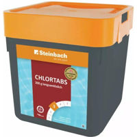 Химия для бассейна Steinbach 752205 Tablete de clor cu dizolvare lentă 200 g, treapta 3, ambalaj 5 kg