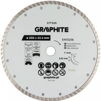 Диск отрезной Graphite 56669 Disc diamant Turbo d230×22.2mm (57T320)
