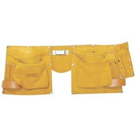 Sistem de depozitare a instrumentelor Lahti Pro 7018539 Centura din piele cu 14 buzunare, pentru scule, MEGA