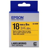 Tape Cartridge EPSON LK5YBP; 18mm/9m Pastel, Black/Yellow, C53S655003