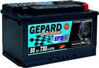 Автомобильный аккумулятор Gepard Silver 80 AH EFB START STOP 730A (313x175x174)