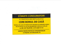 Sticker "Cere bonul de casa"