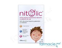 Nitolic sampon 50ml+pieptene+detergent+protector cap (contra paduchilor,lindinilor) - Set