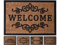 Covoras pentru antreu din cocos 40X60cm "Welcome", baza de cauciuc