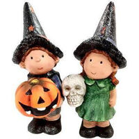Декор Promstore 45095 Фигурка Halloween Мальчик / Девочка 20cm