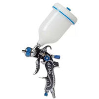 Aerograf Profmet 893032 pneumatic HVLP, aliment. fluid 160-240ml/min, cupa din plastic de sus 600ml