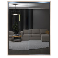 Dulap Bayro Murano 1800x2300x600 серый камень, купе (608316)