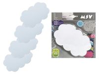 Набор ковриков для ванны 4шт 14.5X9cm MSV "Облака" белые
