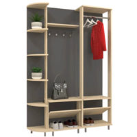 Мебель для прихожей Arta Mobilei Open Grafit 1,2,4 (AM49)