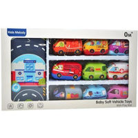 Игровой комплекс для детей miscellaneous 9825 Covoras de joaca p/u copii cu masini din stofa (9 buc.) 602028