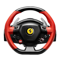 Wheel Thrustmaster Ferrari 458 Spider, 240 degree, Two 100%-metal paddle shifters. 2-pedal pedal set