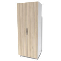 Шкаф Smartex N7 80cm Белый/Дуб Светлый