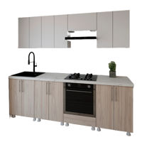 Мебель для кухни Smartex (30105) K3 240сm Alb+Stejar Deschis