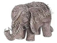 Statuie "Elefant in pelerina" 44cm, ceramic, bronz